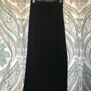 Black maxi skirt